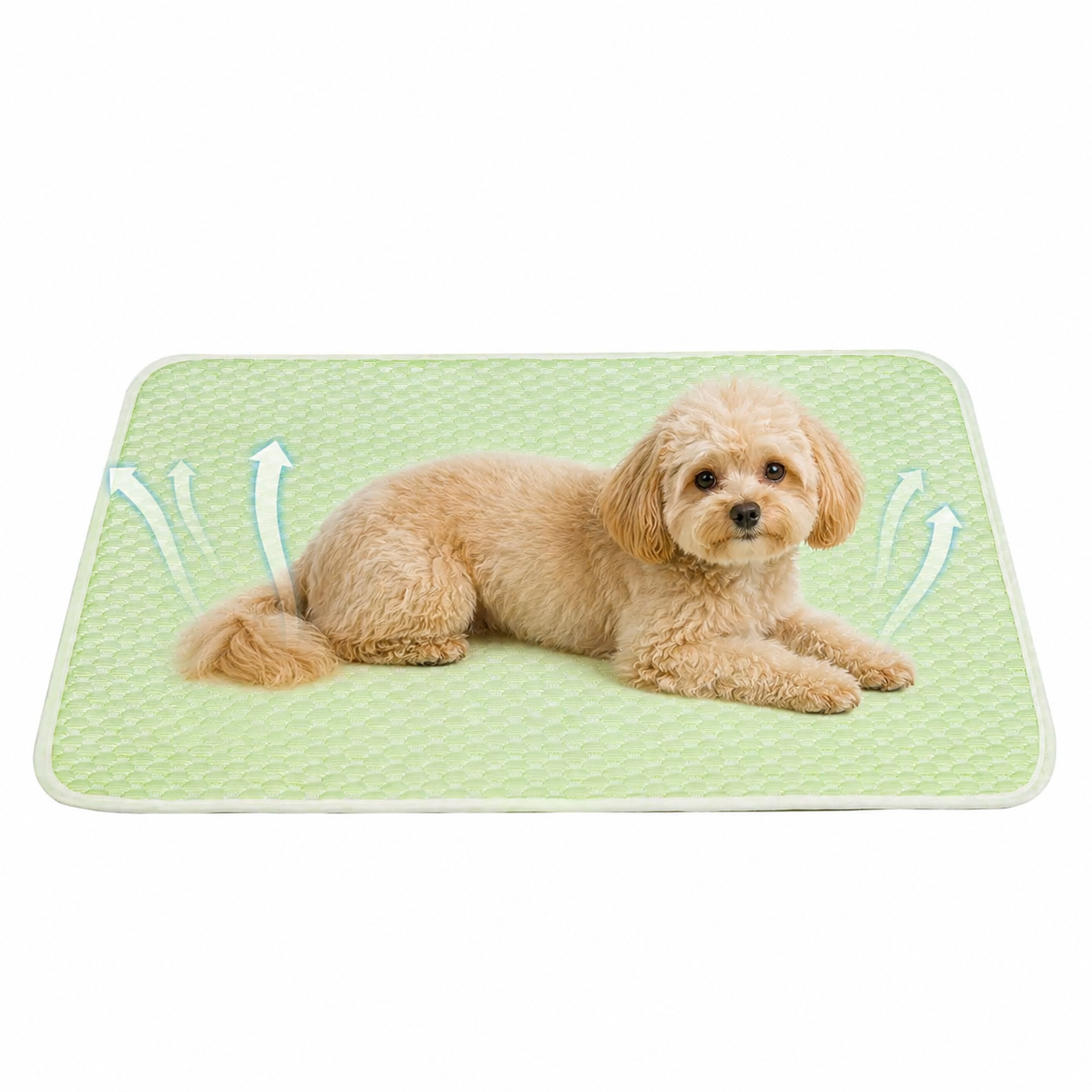 Mora Pets Dog Cooling Mat Breathable Cooling Pad for Dog Cats Washable Pet Cooling Mat for Indoor Outdoor Pets with Non-Slip Bottom 28 x 22 inch Small