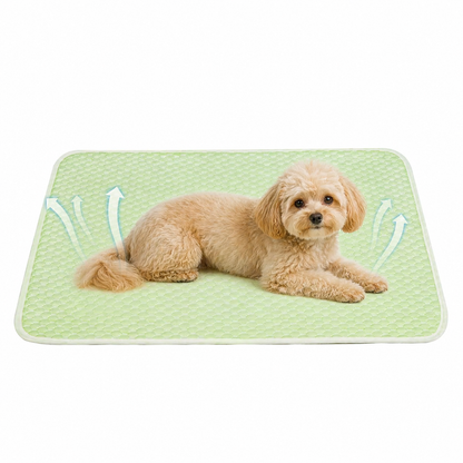 Mora Pets Dog Cooling Mat Breathable Cooling Pad for Dog Cats Washable Pet Cooling Mat for Indoor Outdoor Pets with Non-Slip Bottom 28 x 22 inch Small